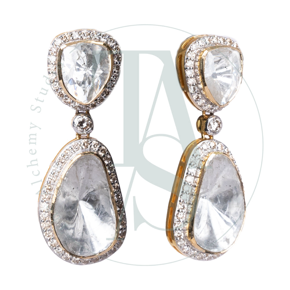 Starlight Uncut Diamond Earrings