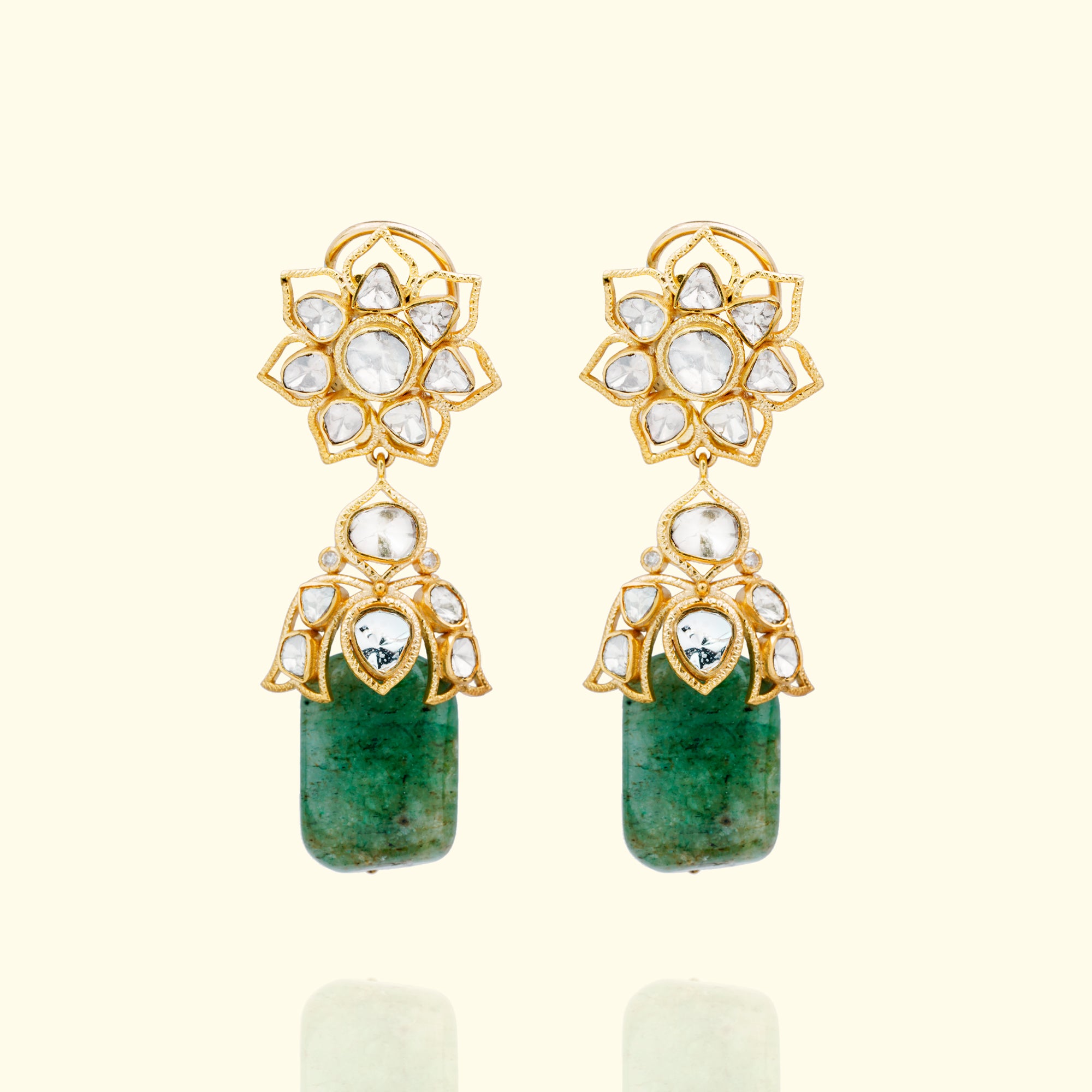 Eden polki Emerlad Earrings
