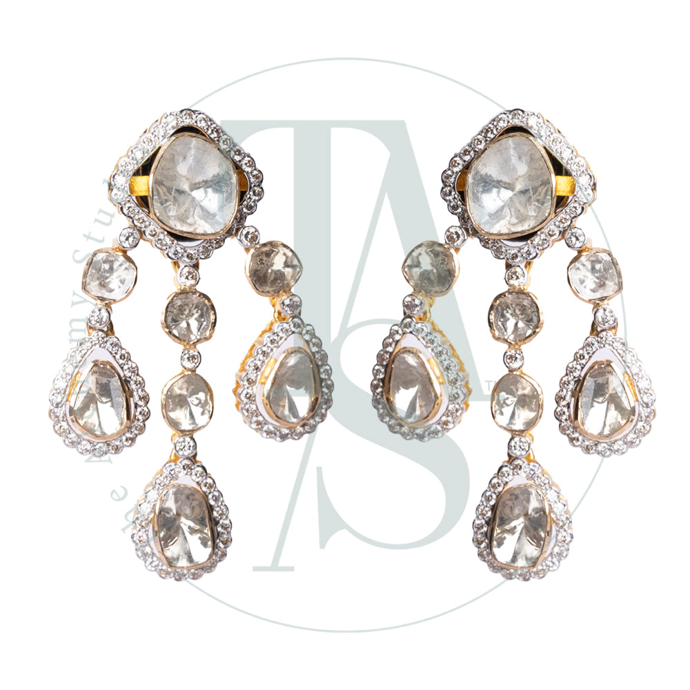 Elan Uncut Diamond Earrings