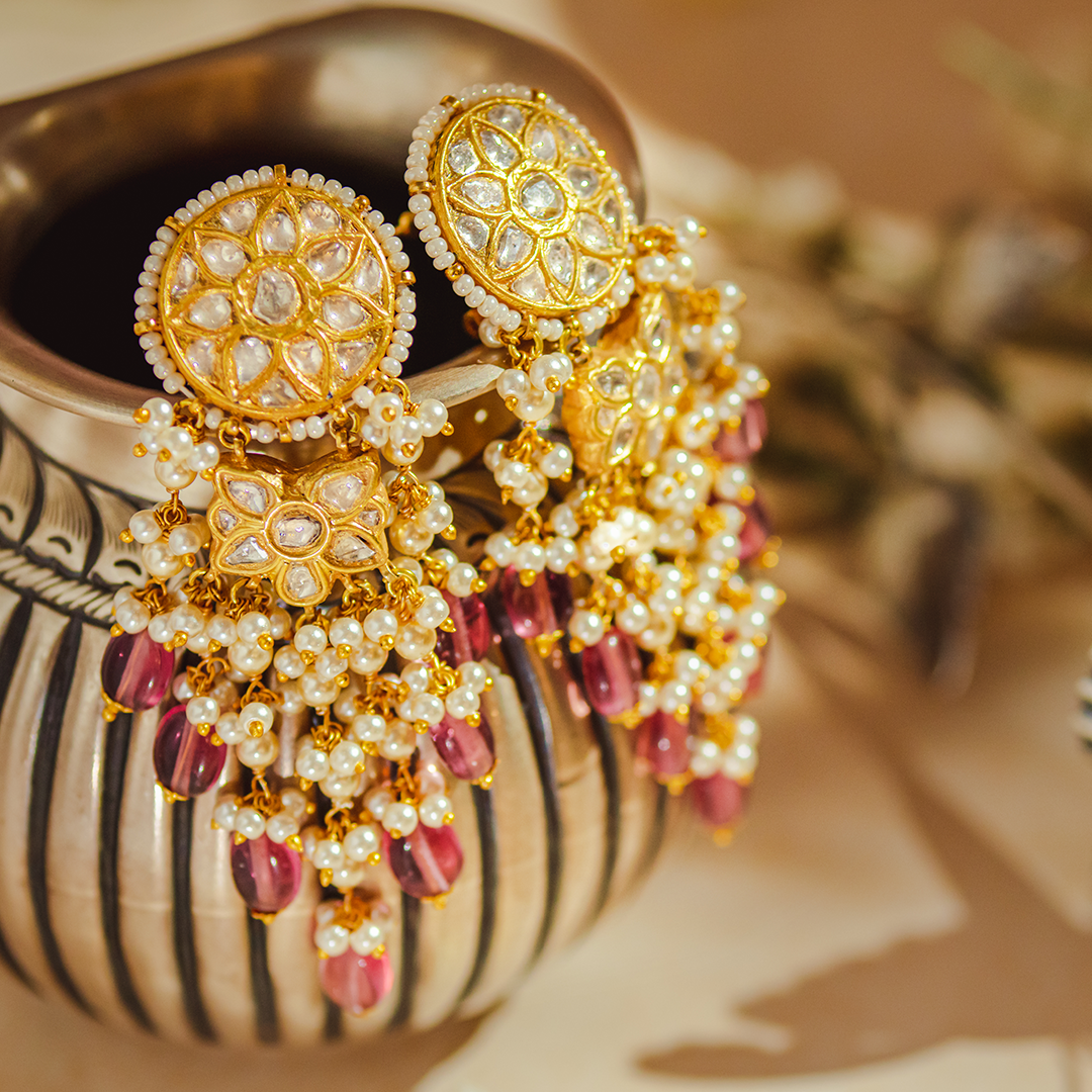 Tamara Tourmaline Polki Earrings