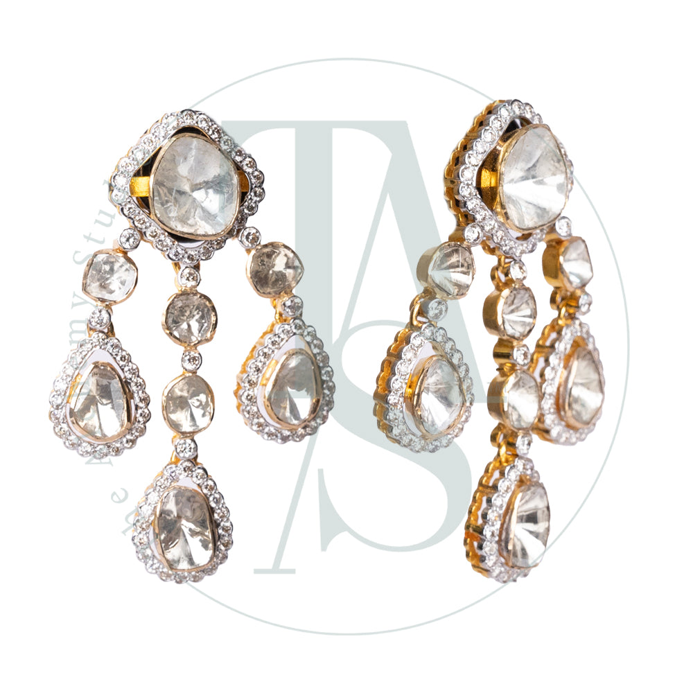 Elan Uncut Diamond Earrings