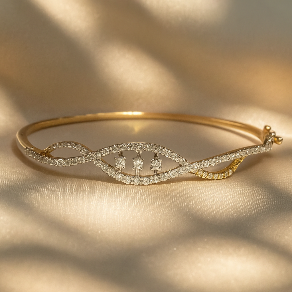 Infinity Diamond Bangle