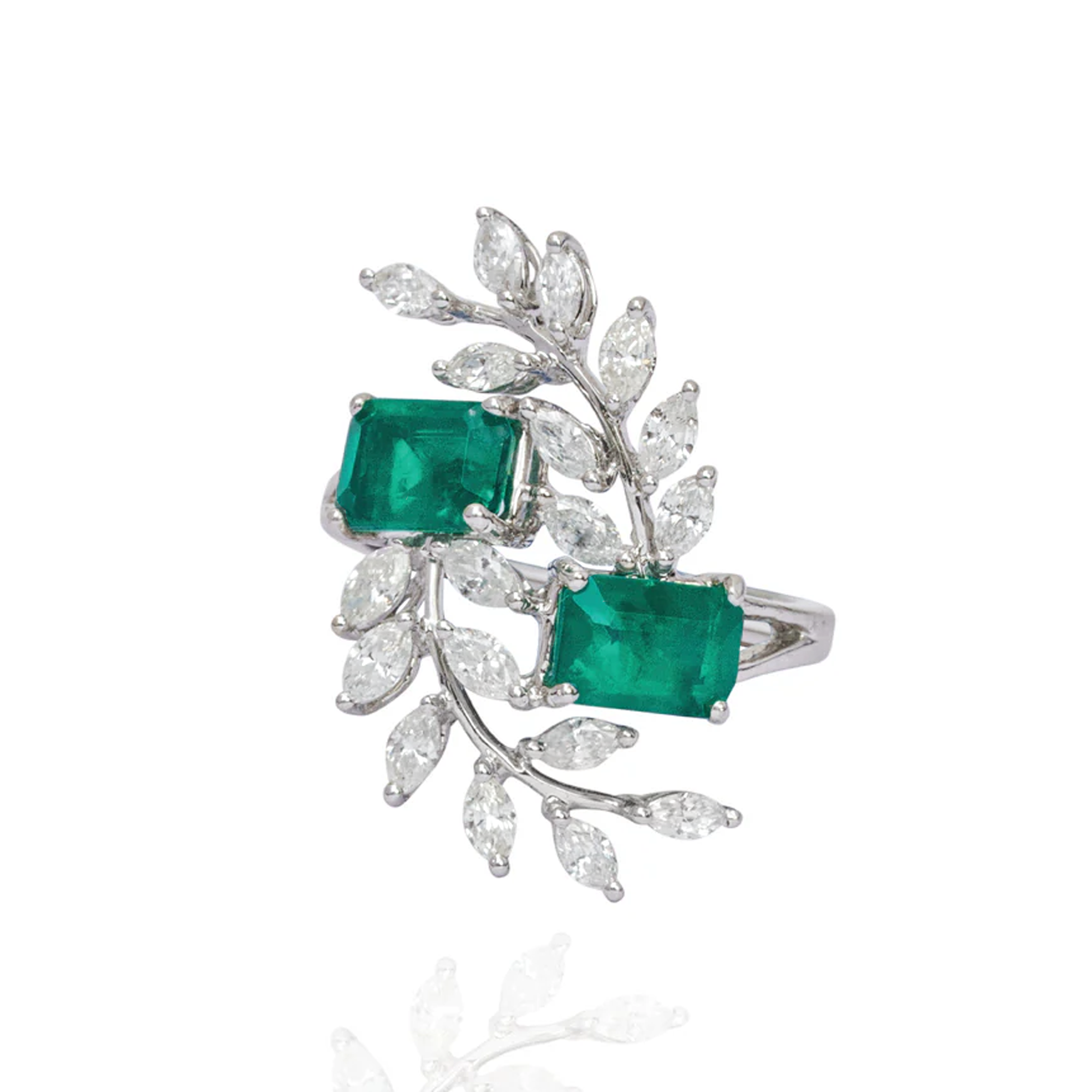 Elowen diamond emerald Ring