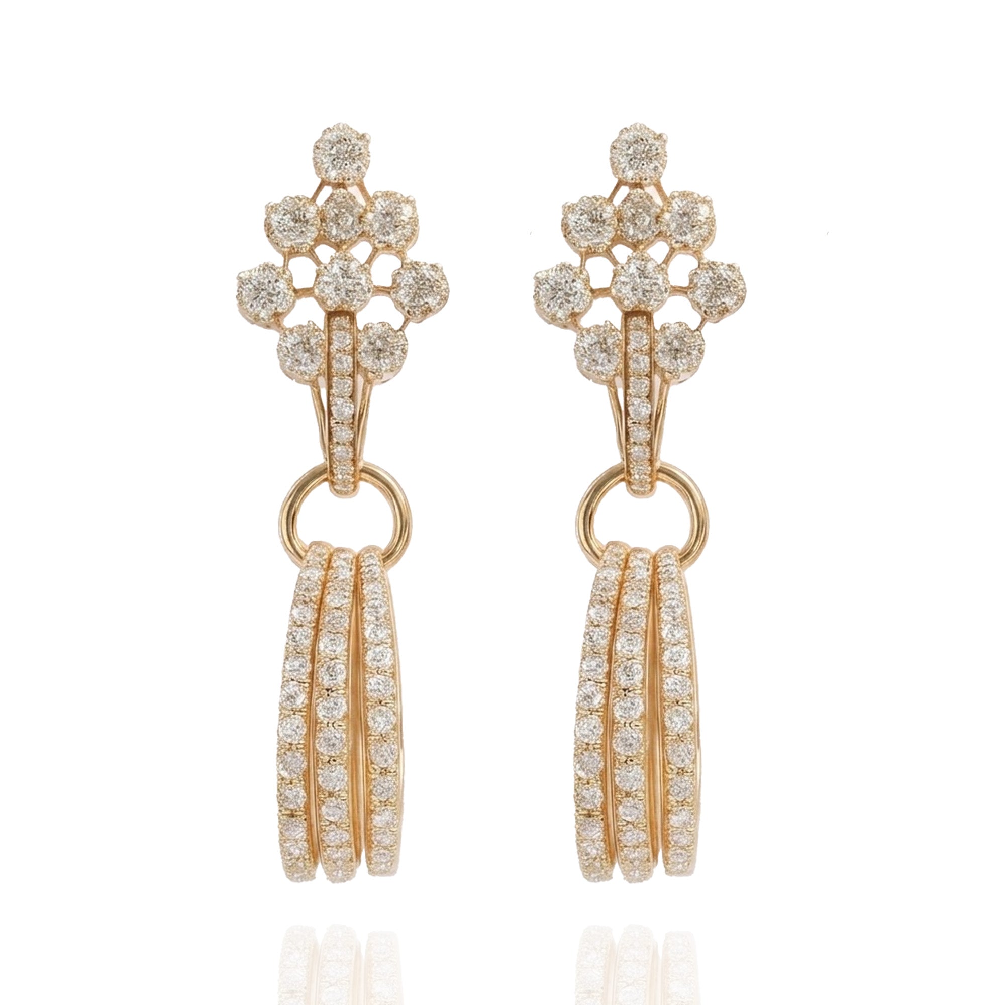 Lunara Detachable Diamond Earrings