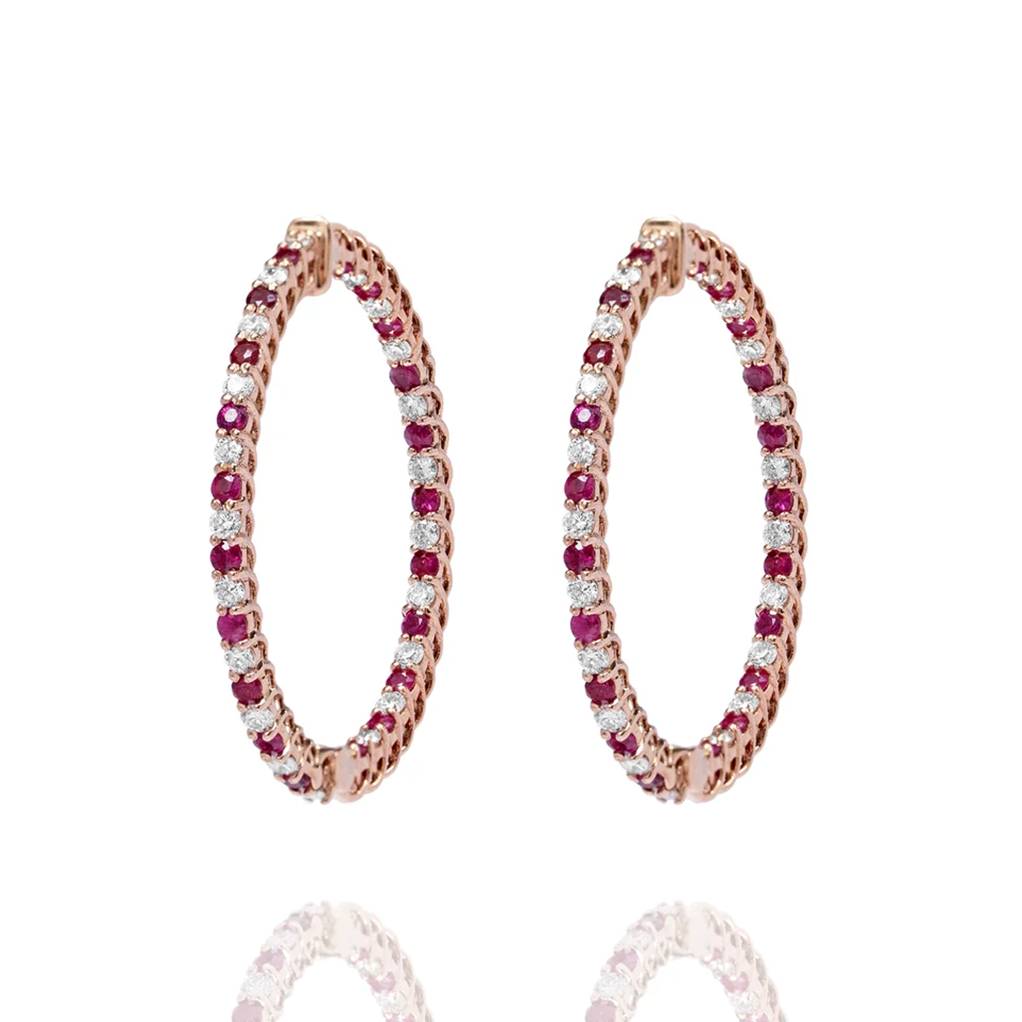 Lily Diamond Ruby Earrings