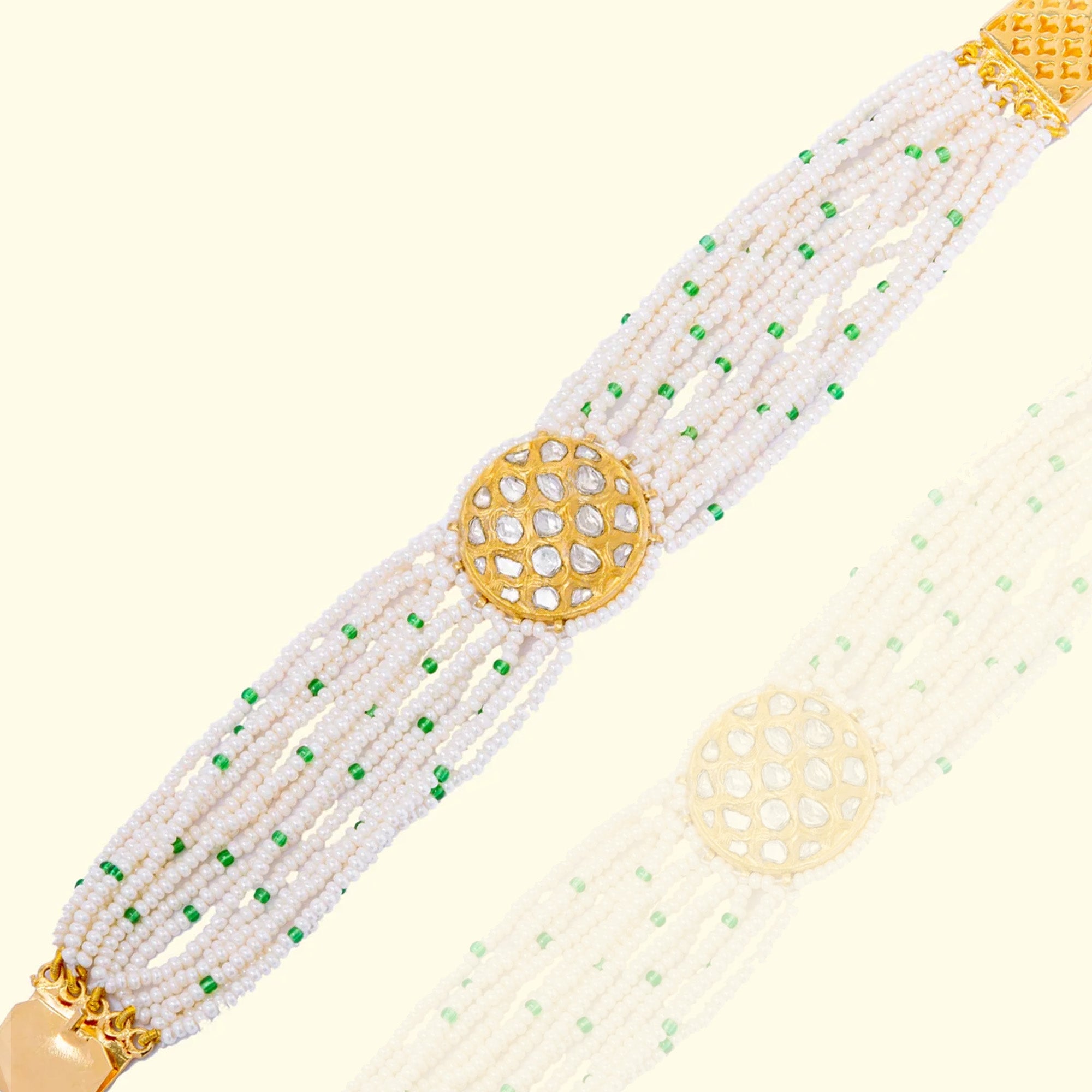 Taj Polki Emerald Bracelet