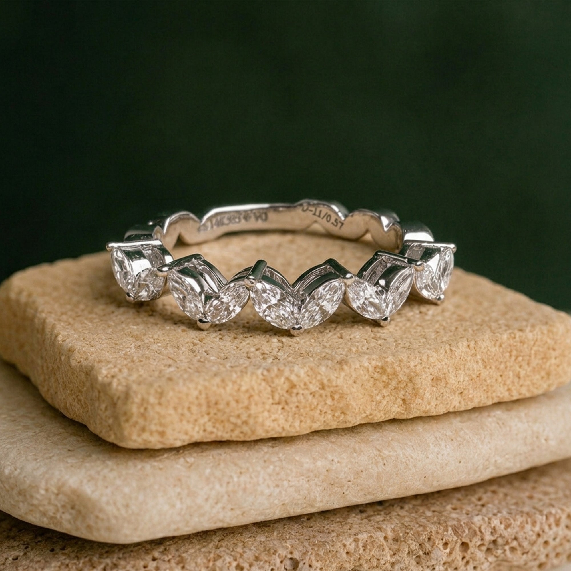 Wave Diamond Ring