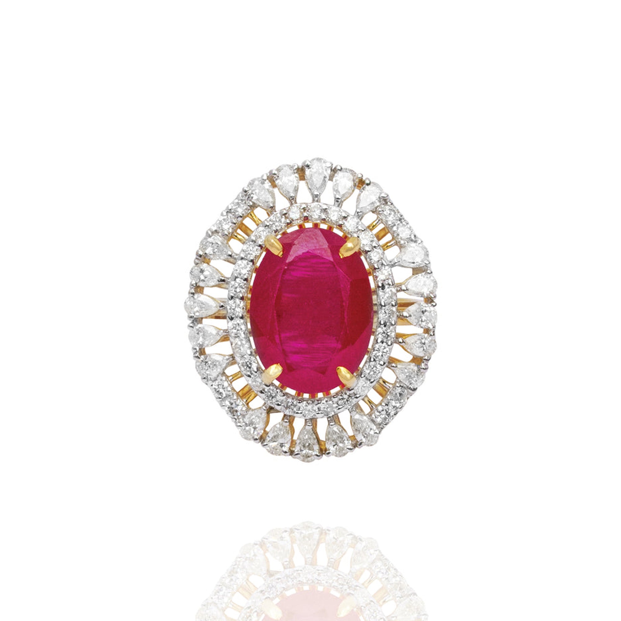 Verity diamond ruby Ring