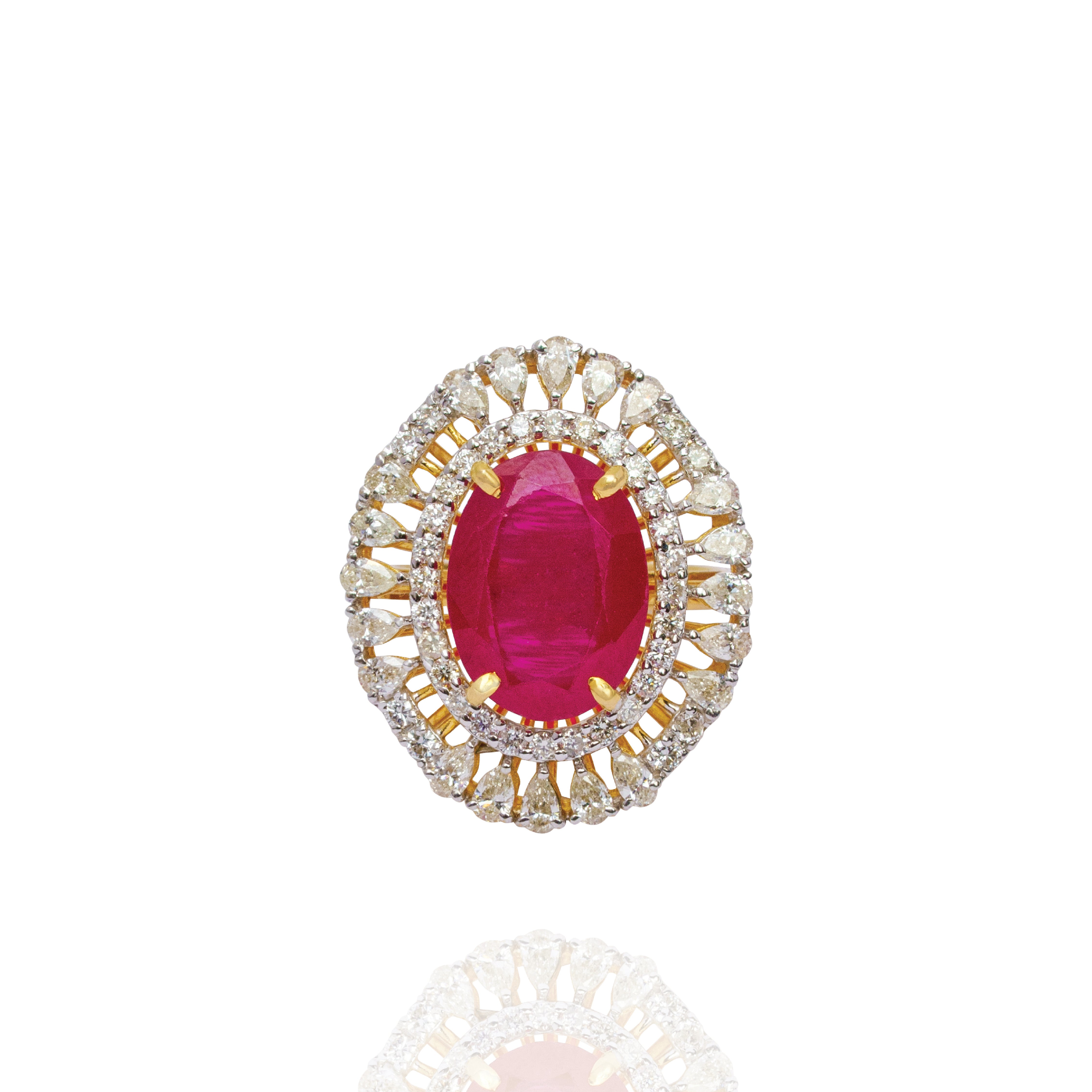 Verity diamond ruby Ring