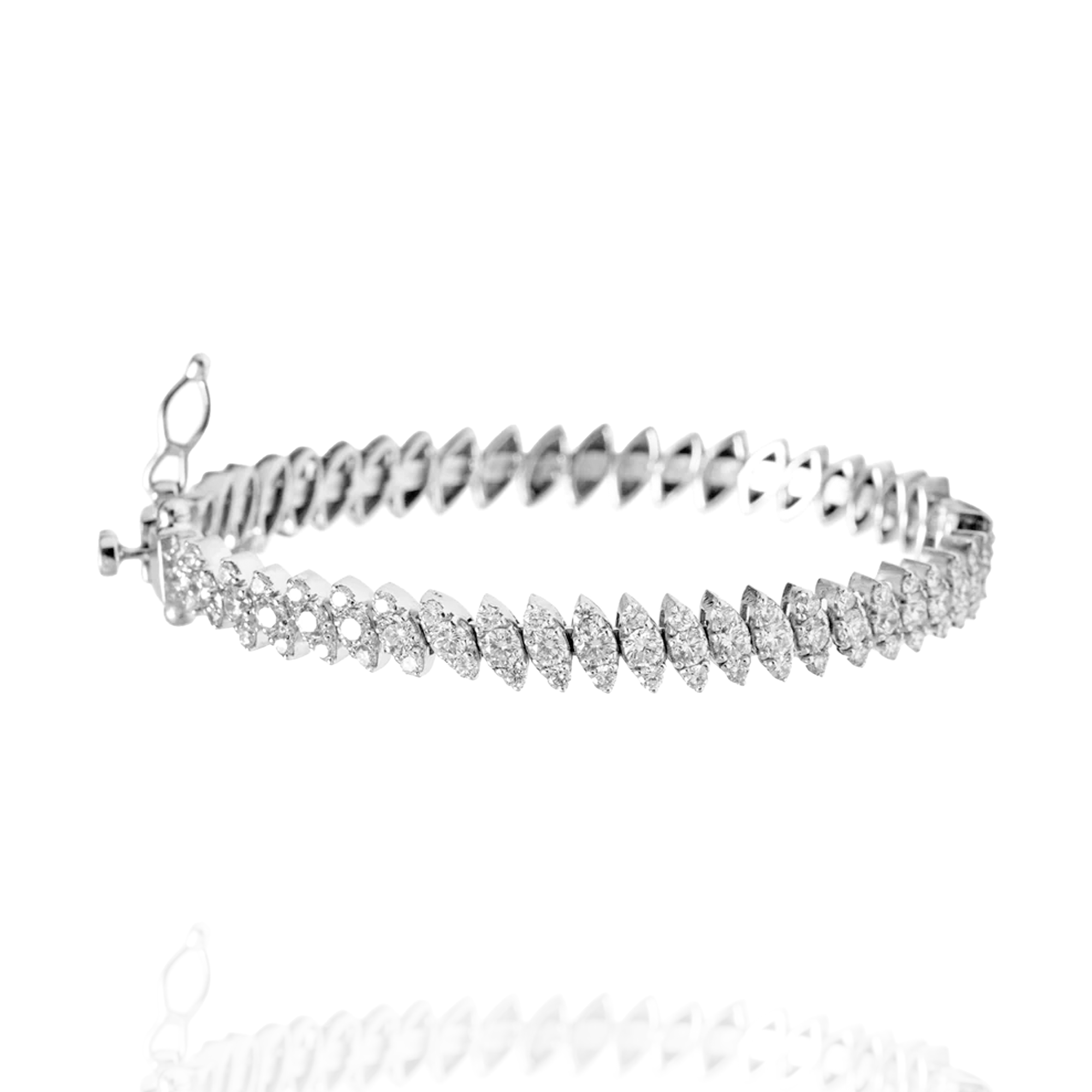 Caroline Pressure Diamond Bracelet