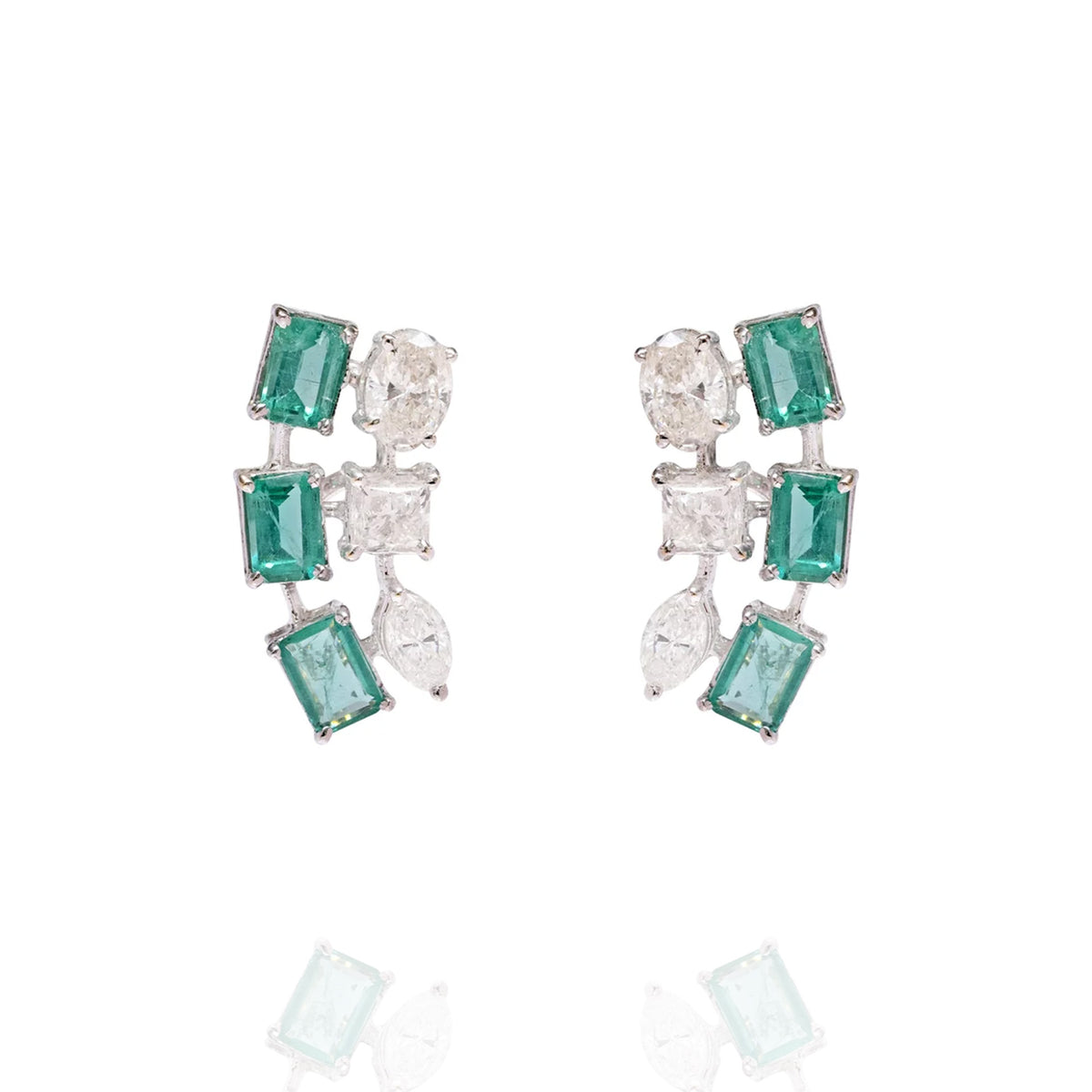 Zoya Diamond Emerald earrings