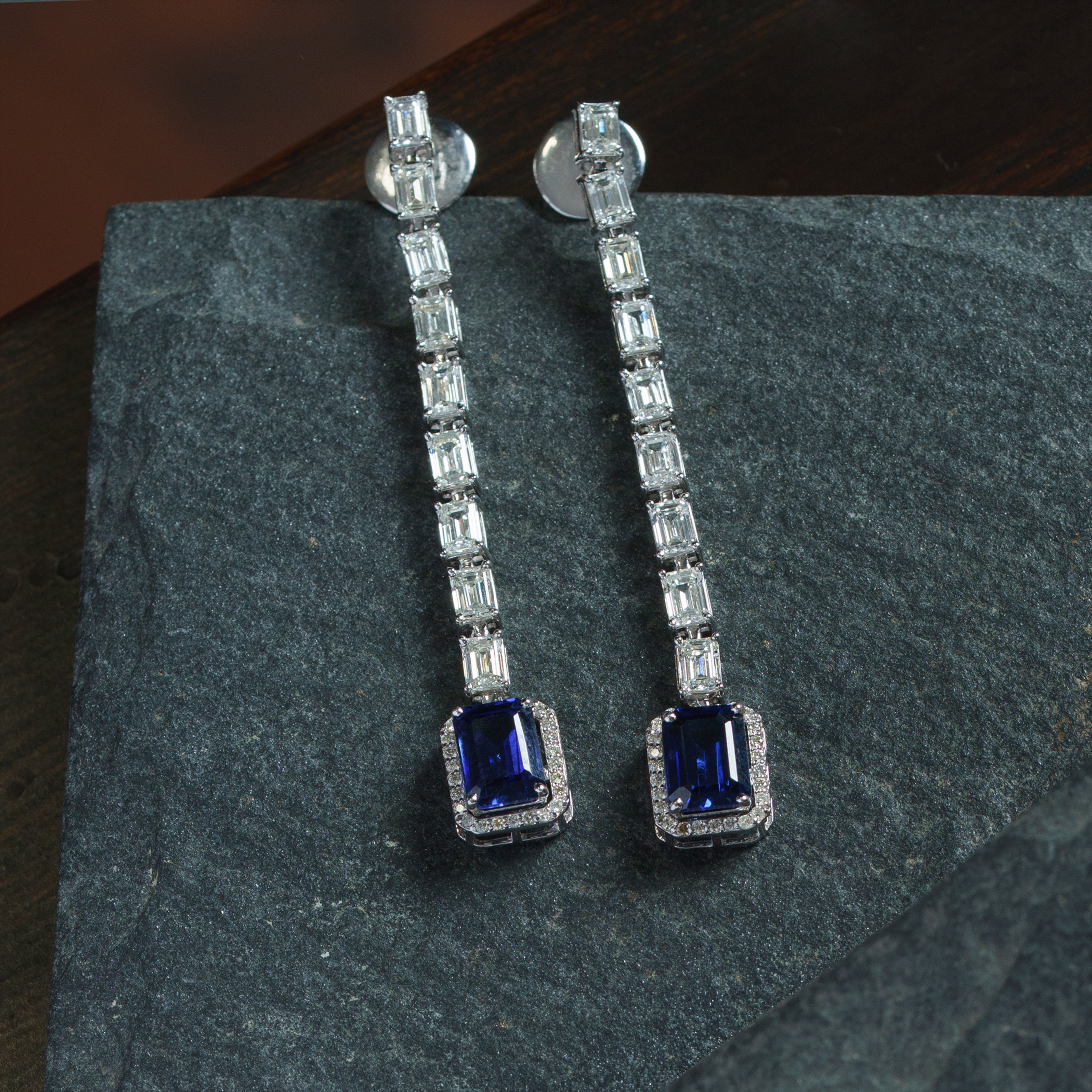 Luminary Diamond Sapphire Earrings