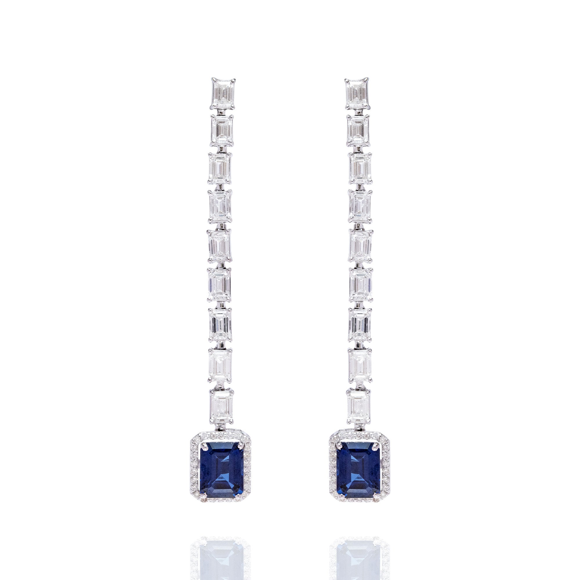Luminary Diamond Sapphire Earrings