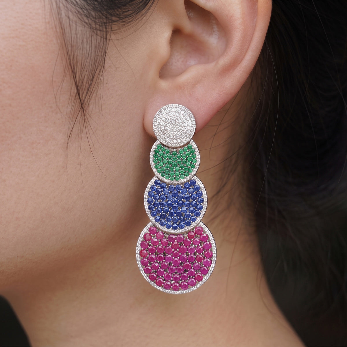 Celeste Tricolor Earrings