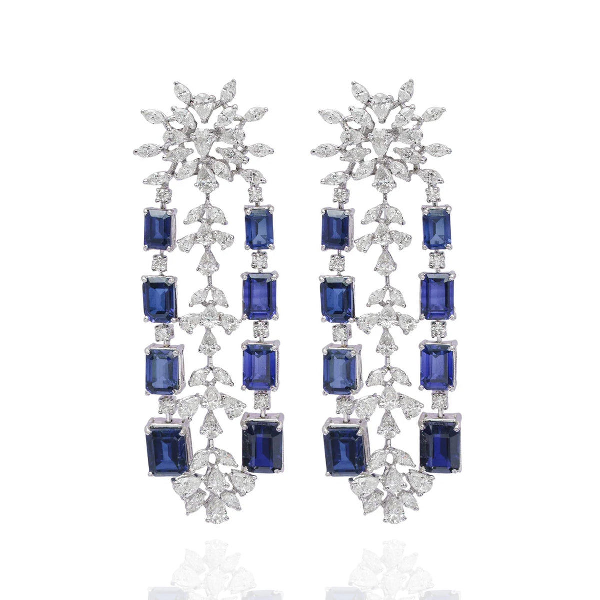 Aether Royale Diamond Sapphire earrings