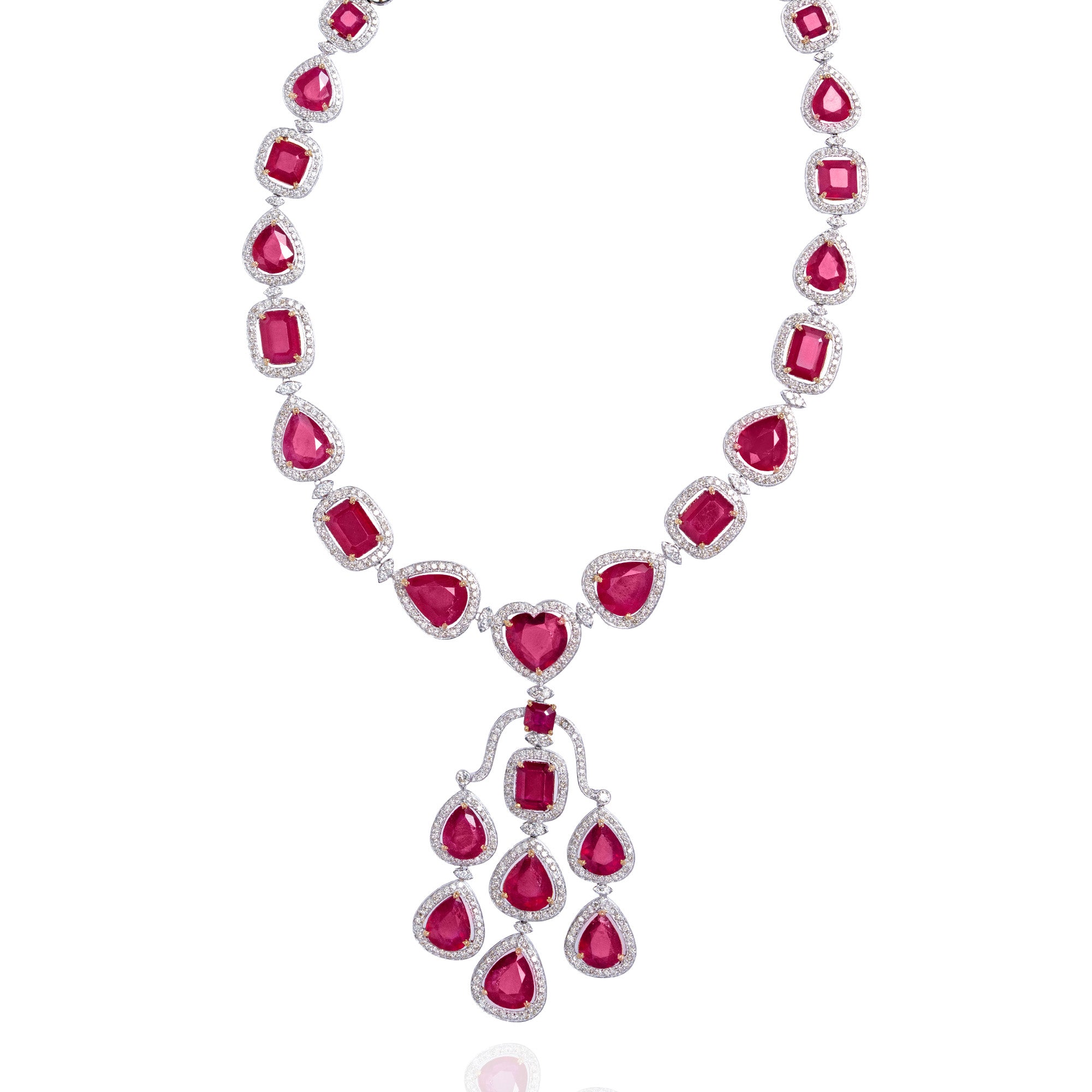 Rubina Diamond Ruby Necklace