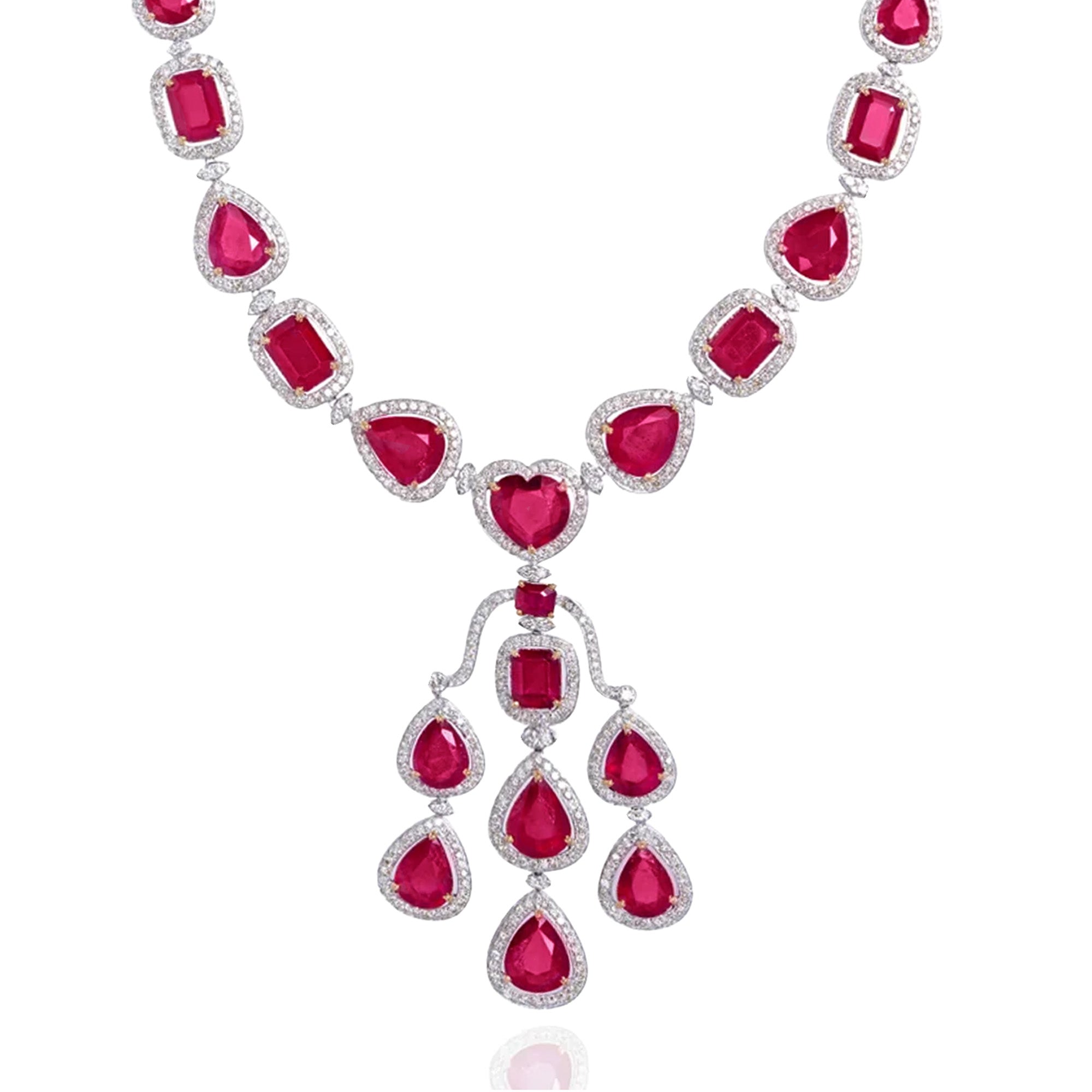 Rubina Diamond Ruby Necklace