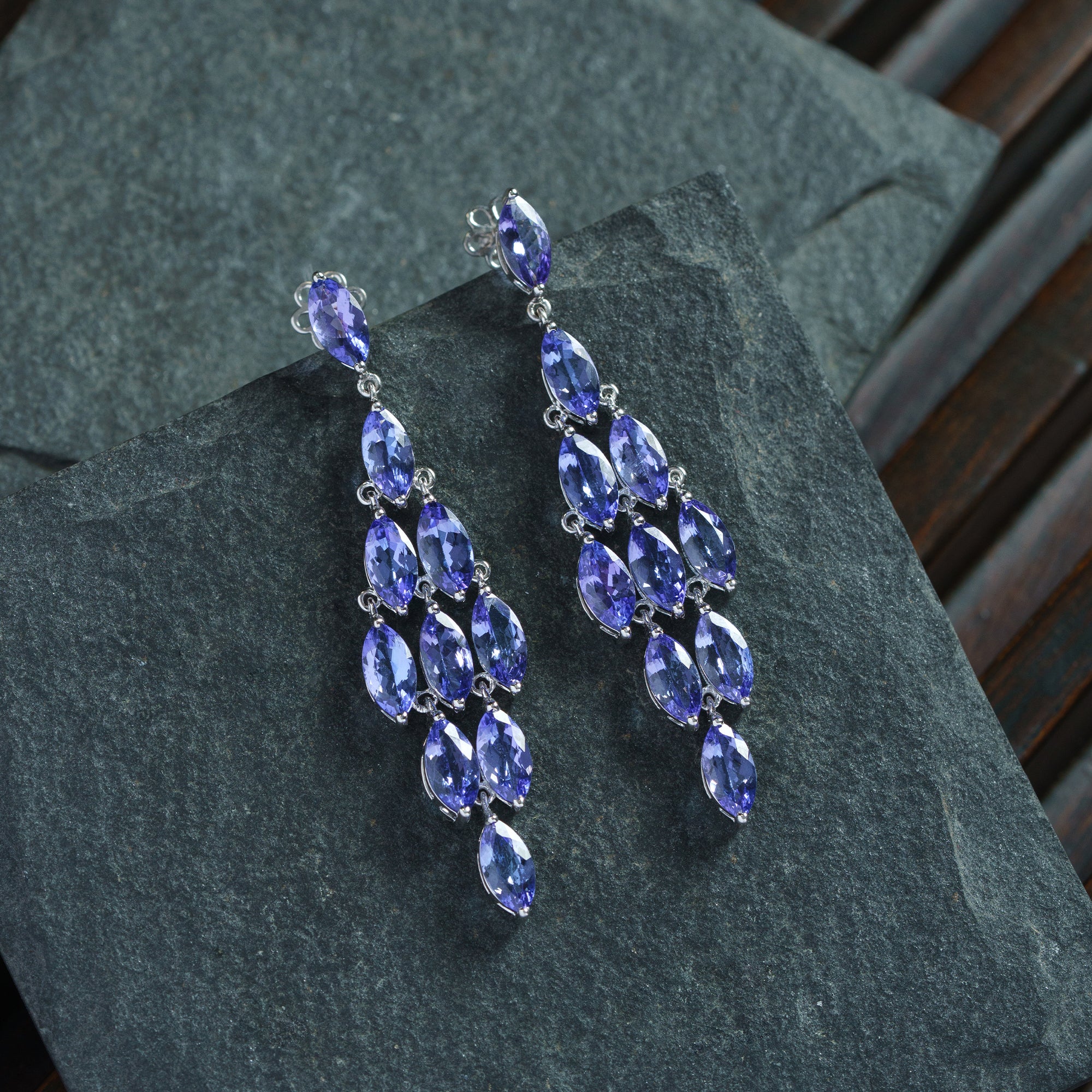 Orchid Tanzanite Earrings