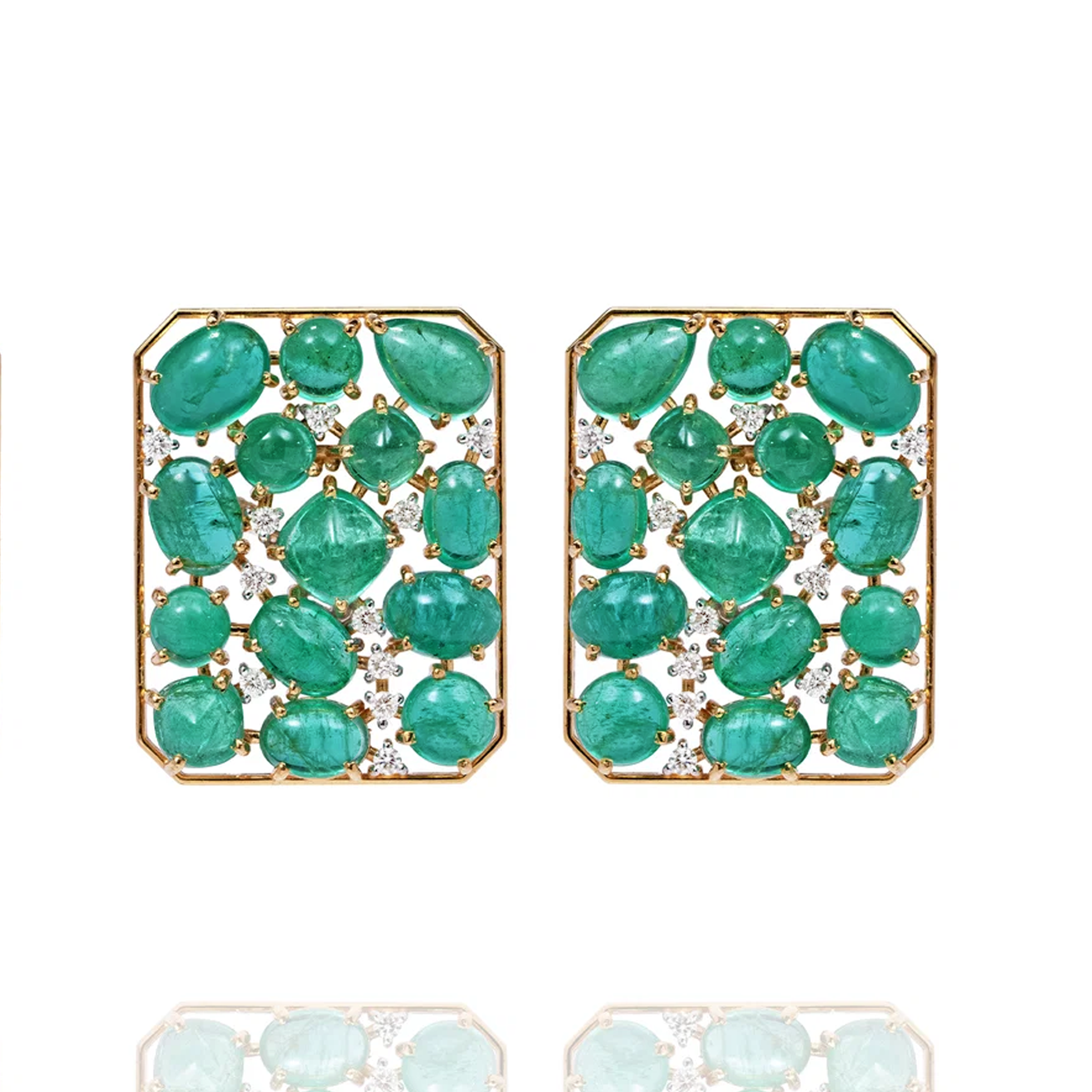 Taylor Diamond Emerald Earrings