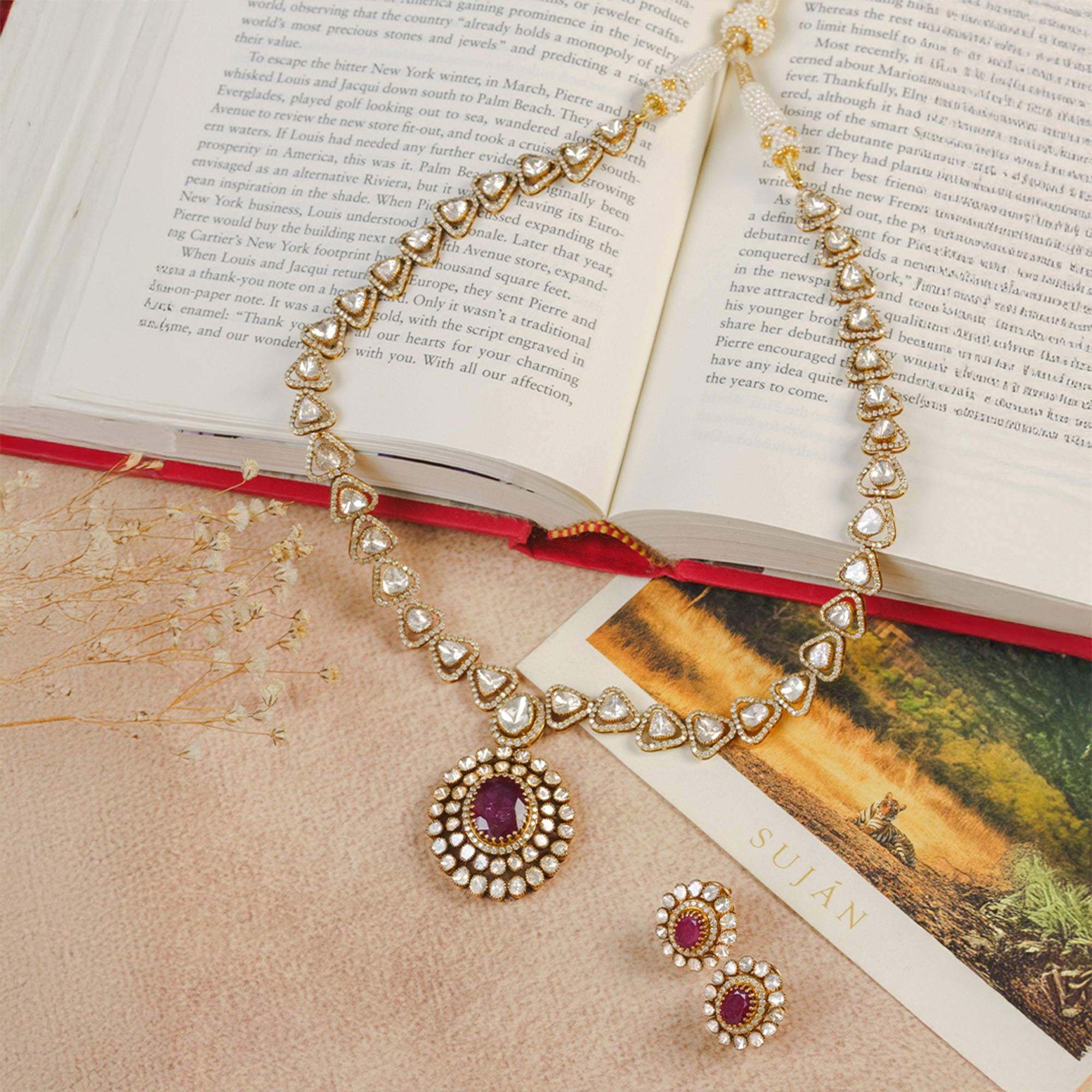 Meheran Polki Ruby Necklace