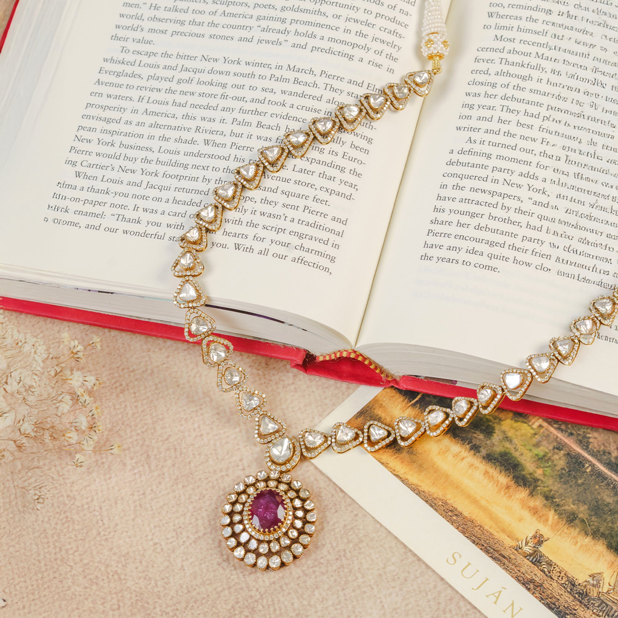 Meheran Polki Ruby Necklace