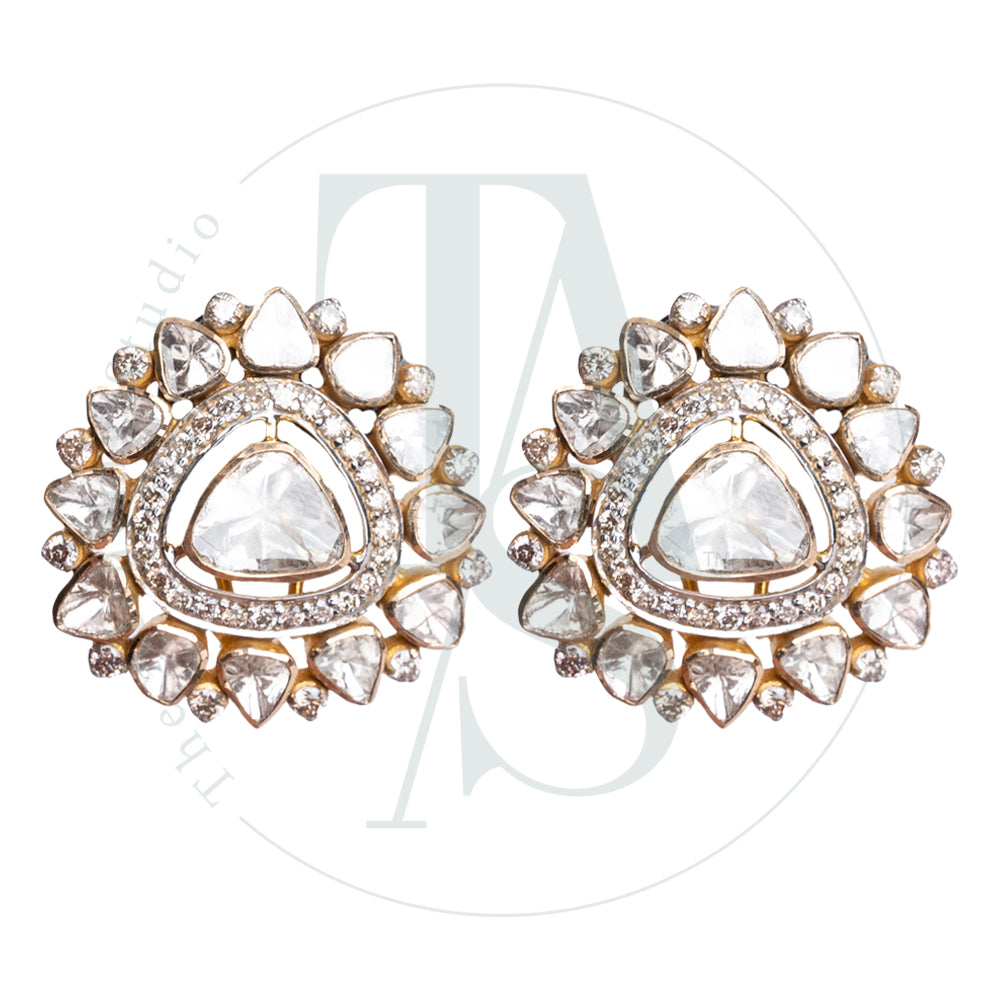 Amira Uncut Diamond Earrings