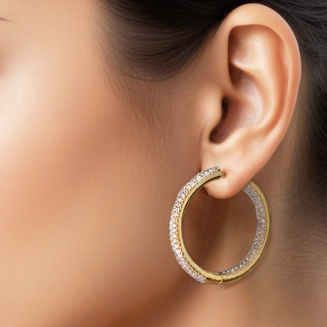 Briller Diamond Hoops