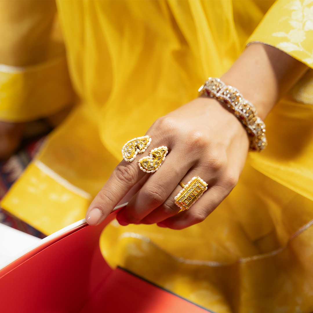 Tijarat Polki Ring