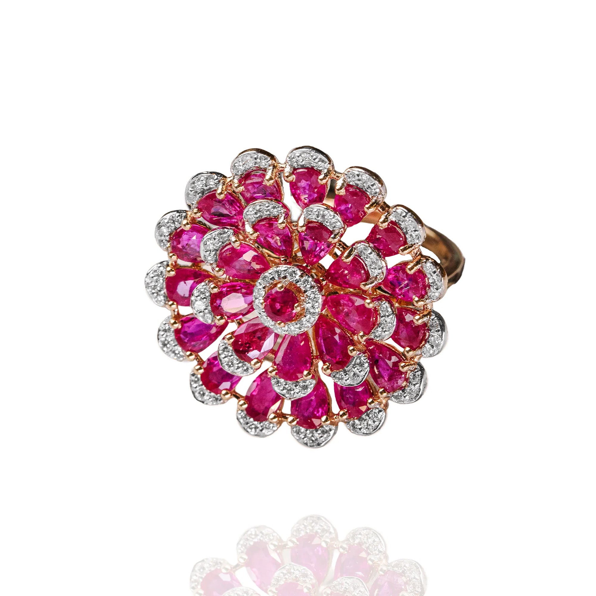 Fiora diamond ruby Ring
