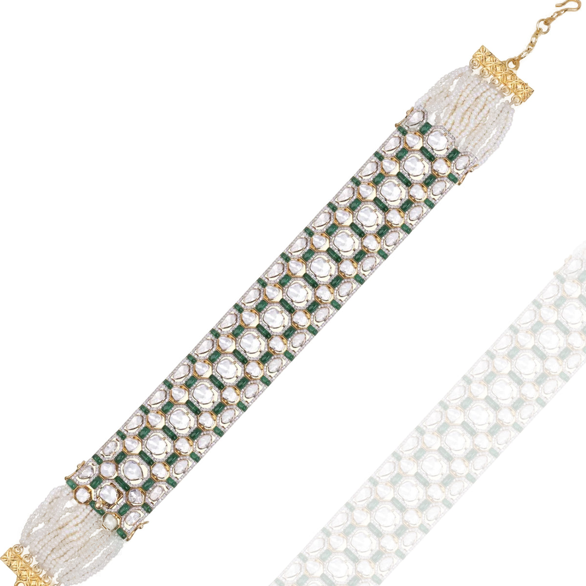 Viridi Polki Emerald Bracelet