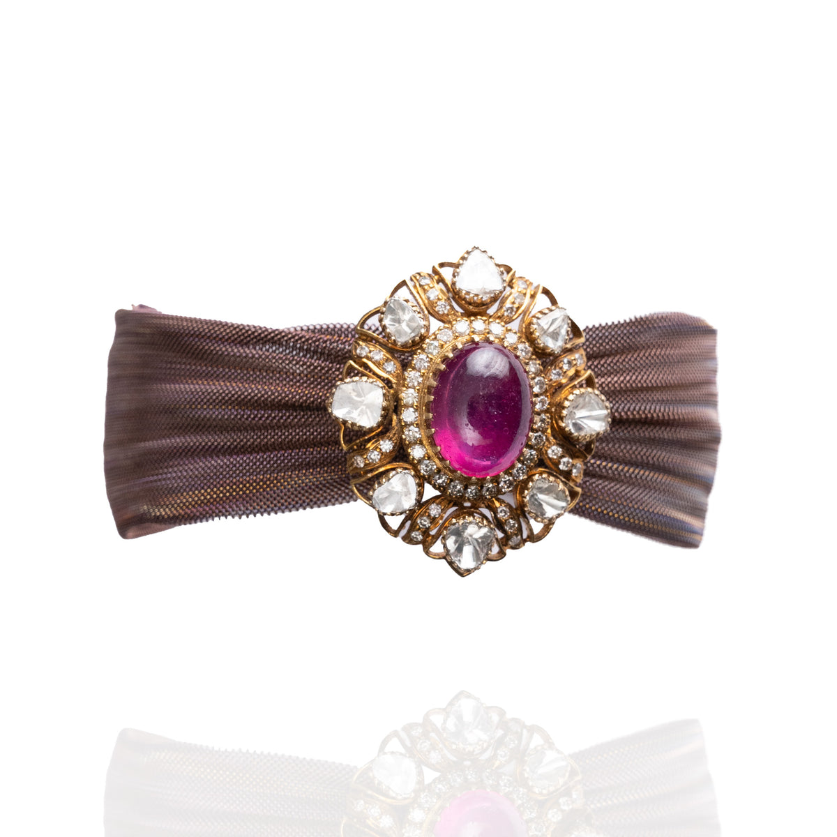 Crest Polki tourmaline Cuff