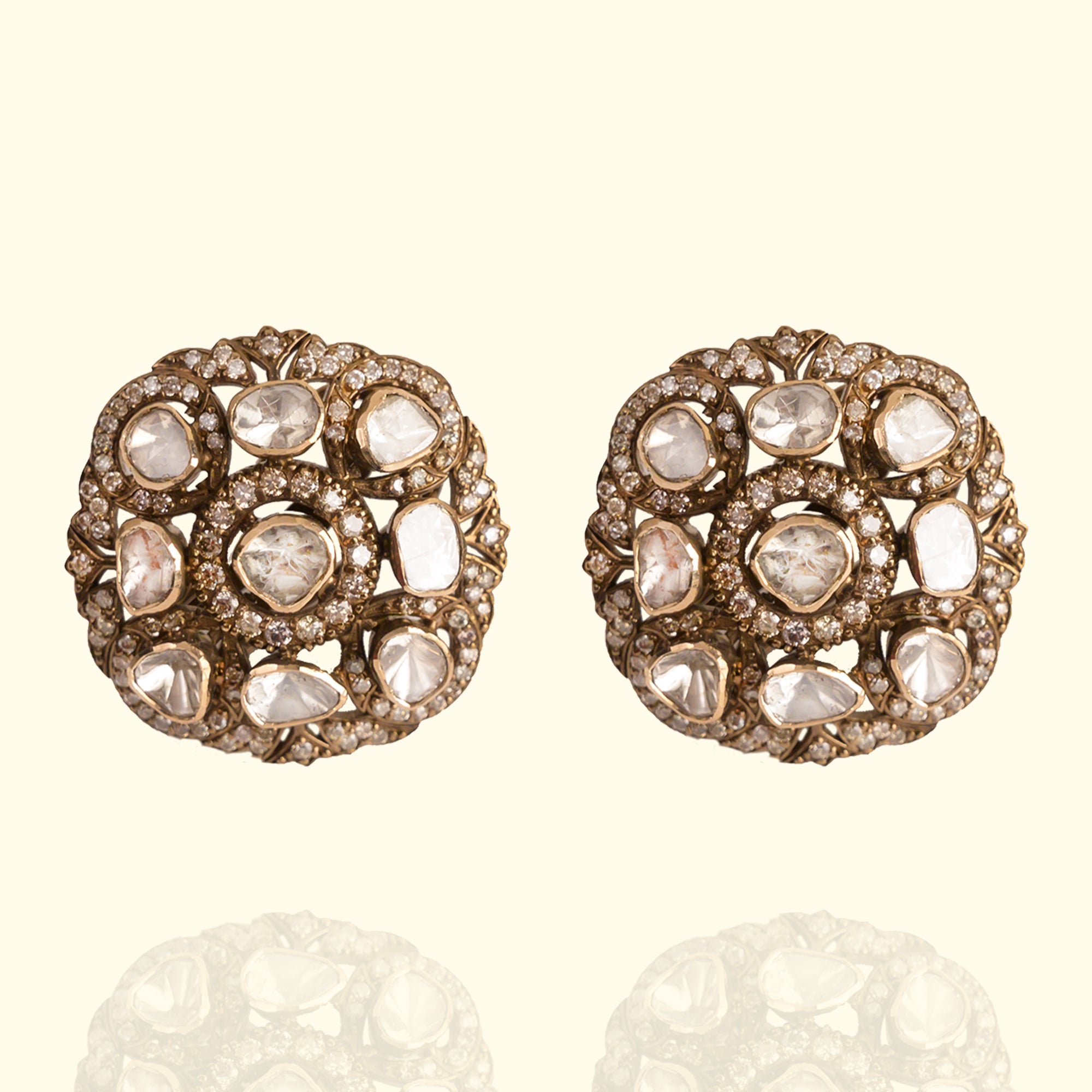 Meher Victorian Polki Earrings