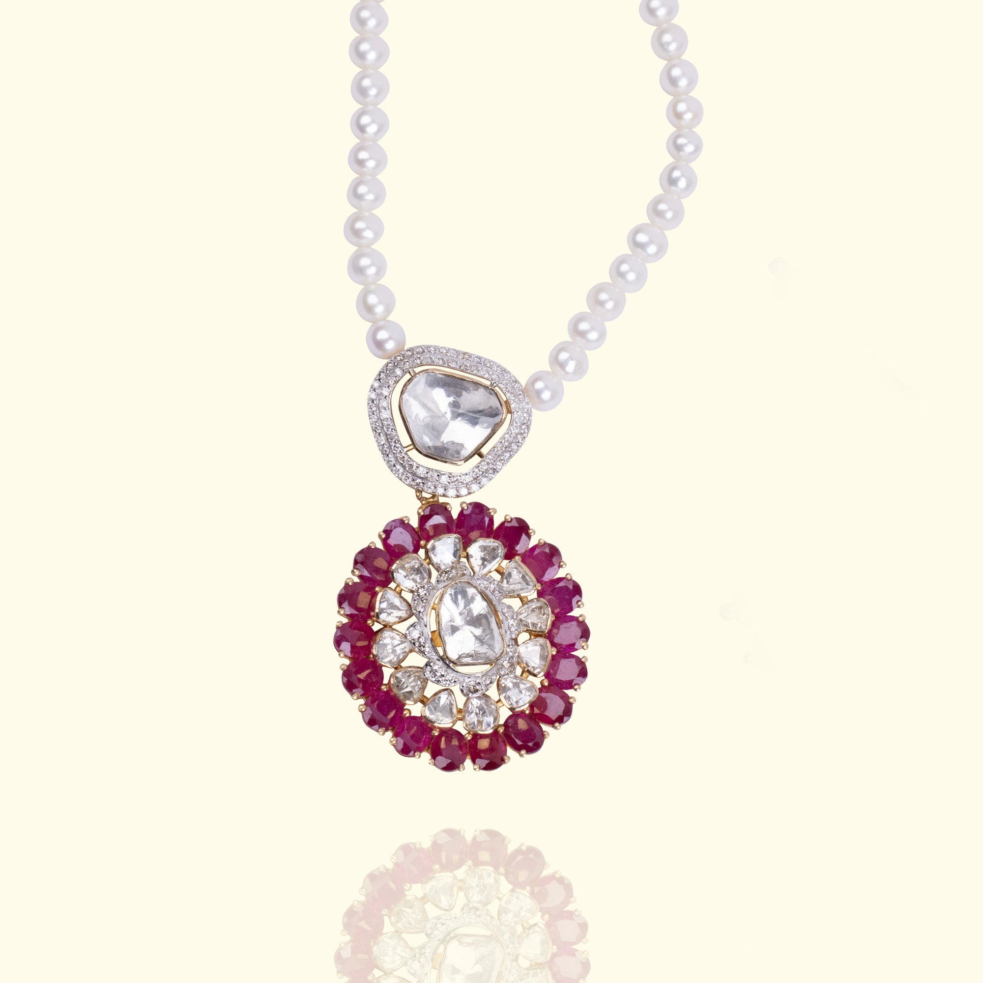 Dasht Polki Ruby Pendant