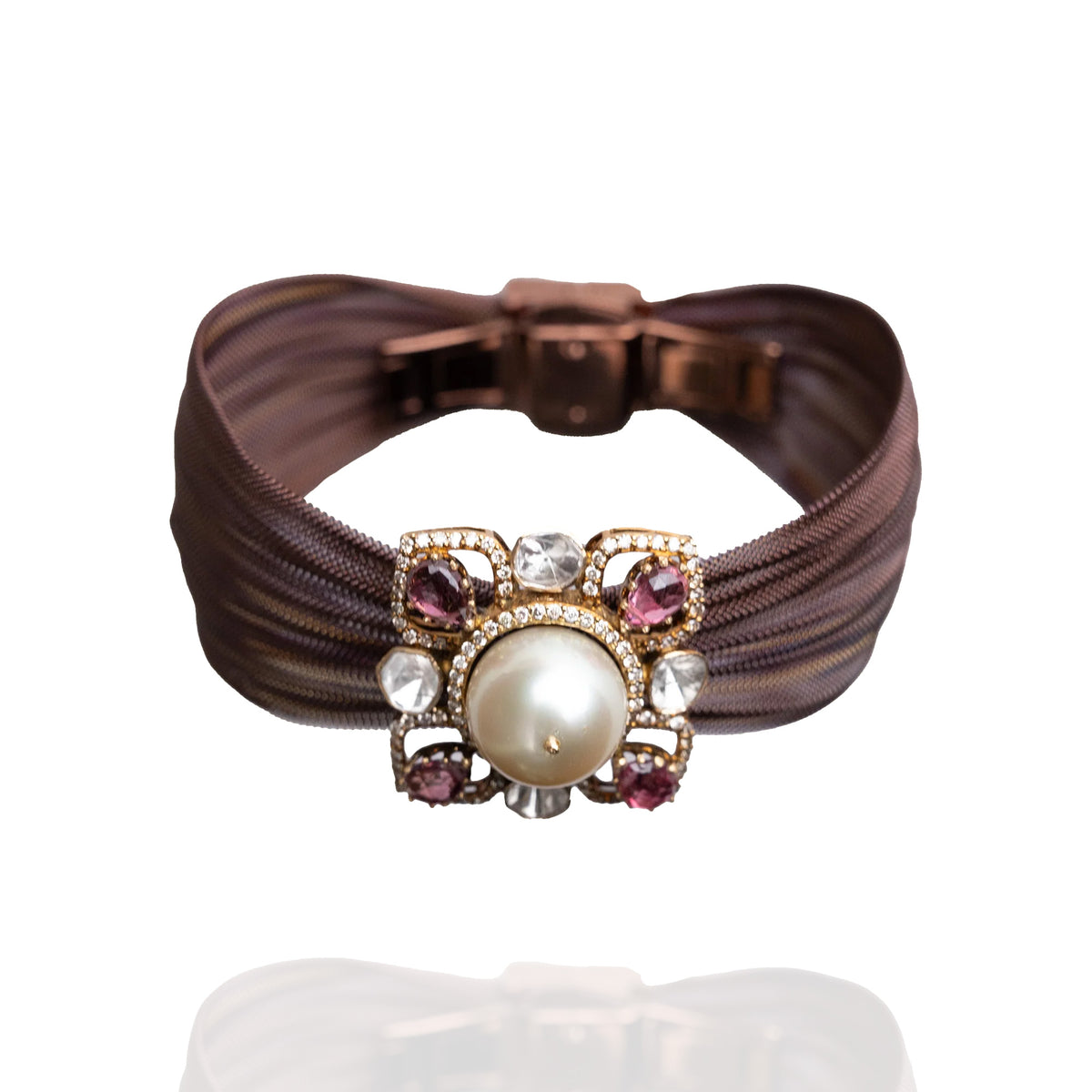 Crest Polki pearl Cuff
