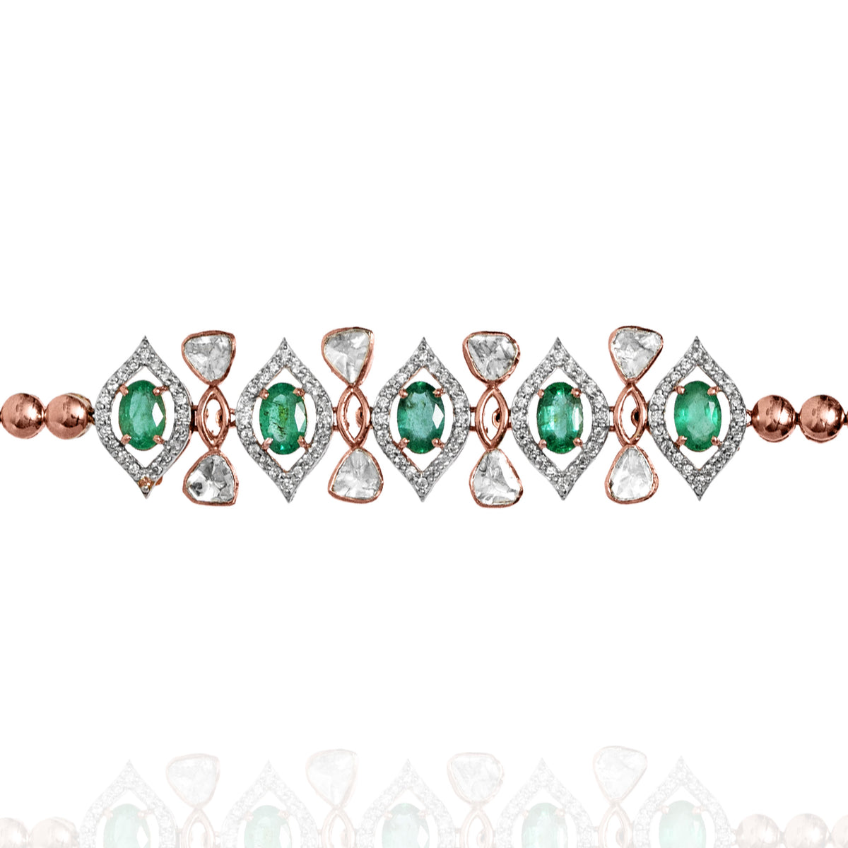 Aparna Polki Emerald Bracelet