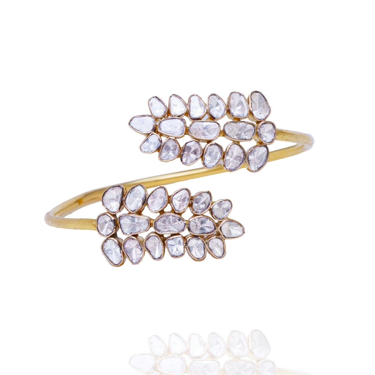 Leaf Flexi Polki Bangle