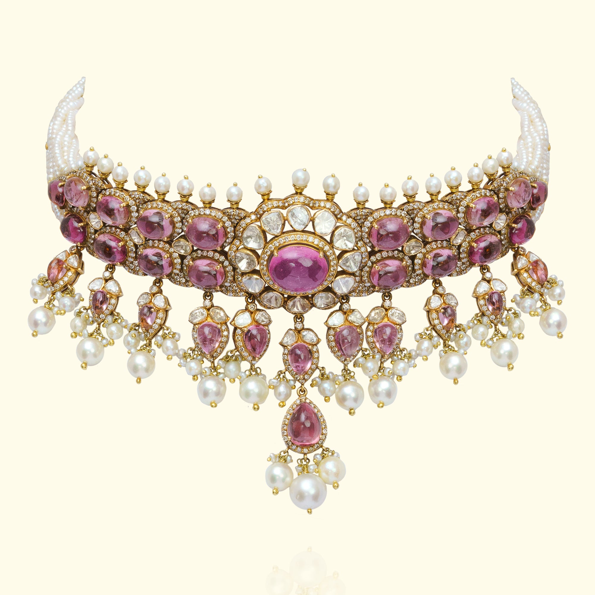 Anara Polki tourmaline Choker