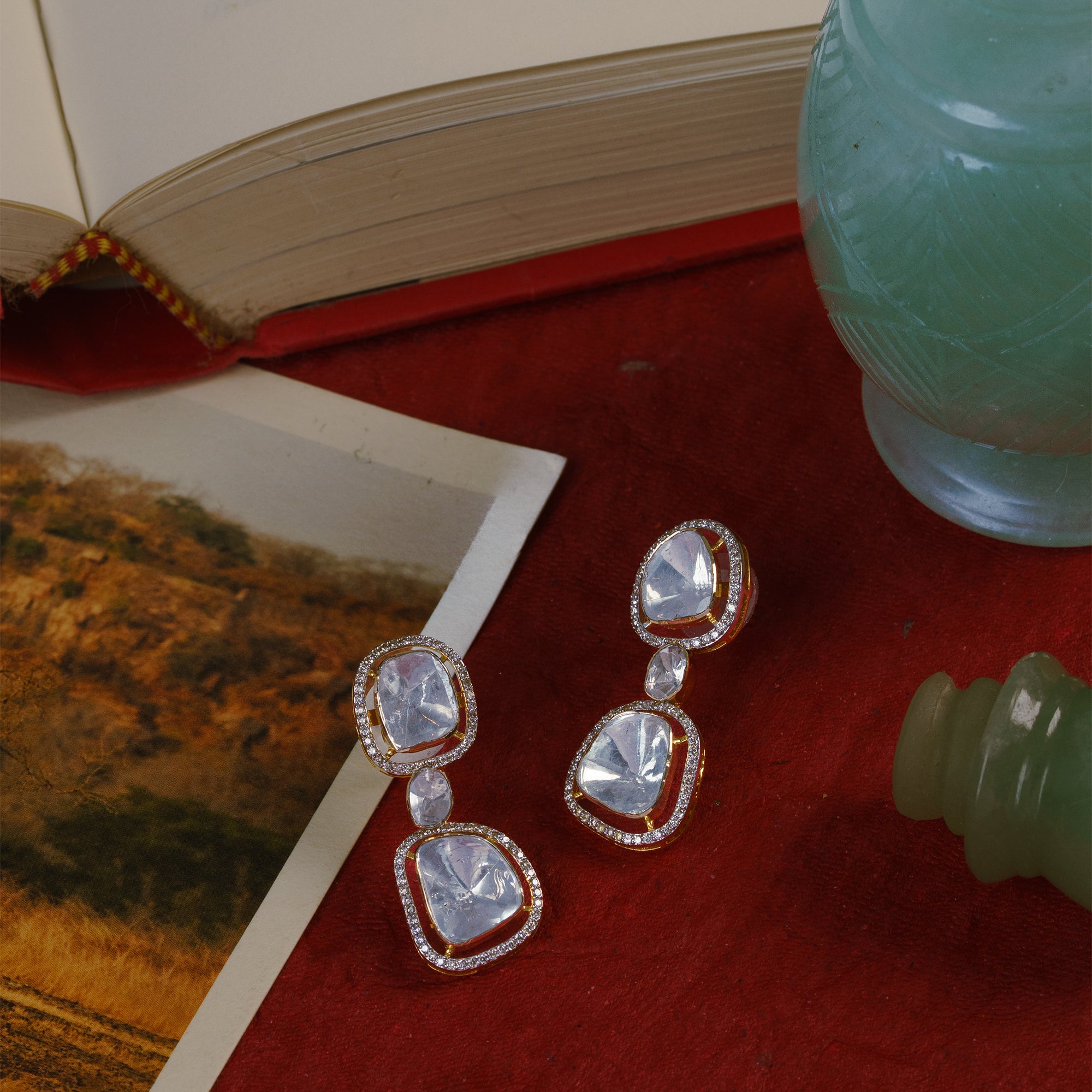 Ibadat Polki Earrings