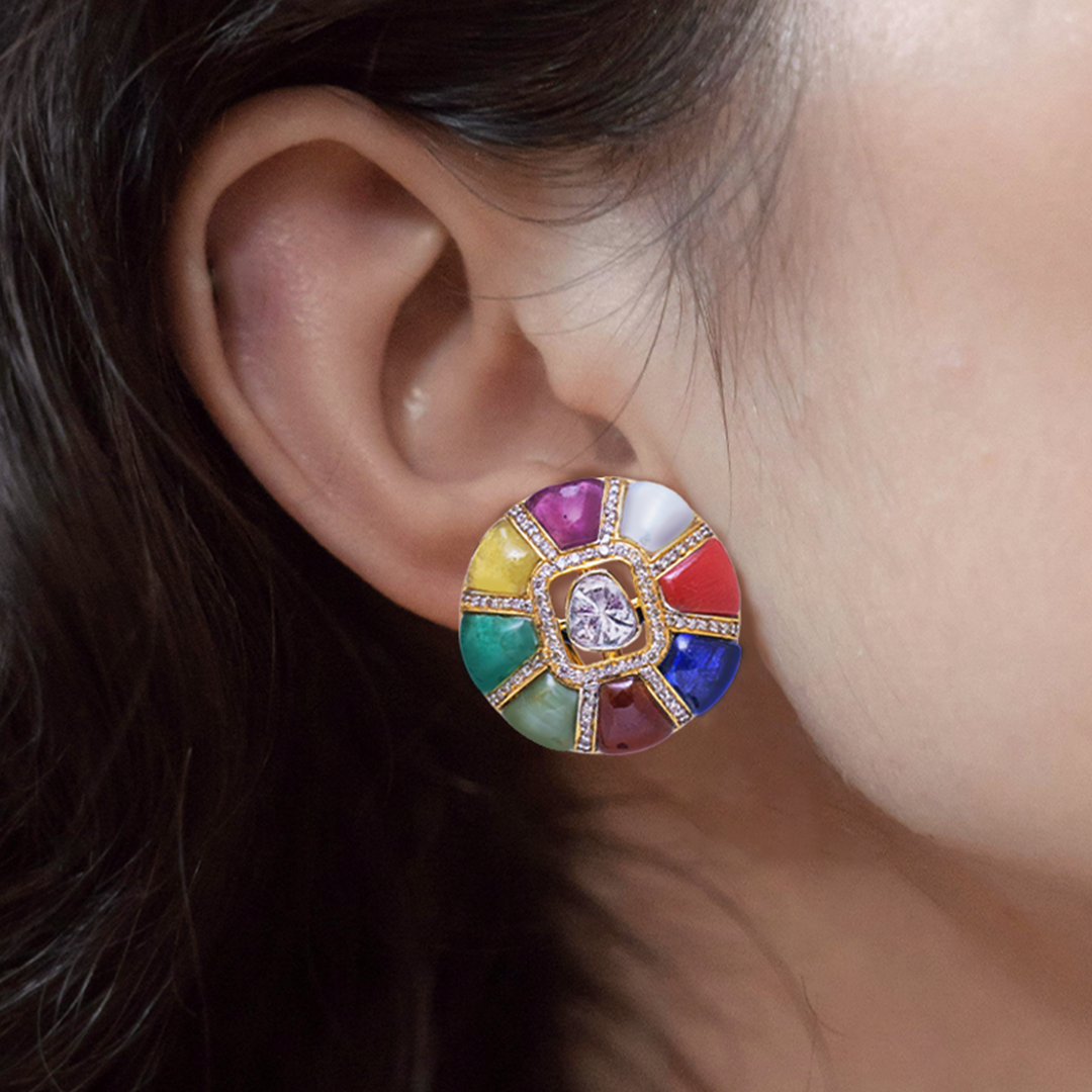 Varya Navratan Earrings
