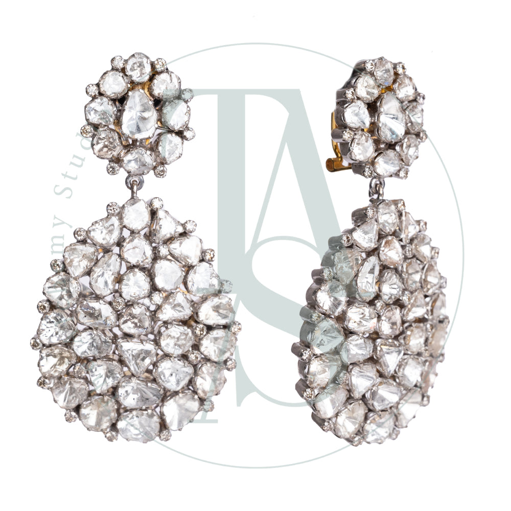 Jeah Uncut Diamond Danging Earrings