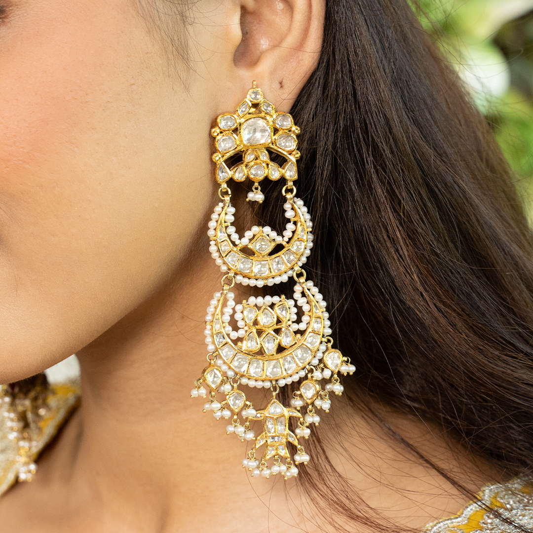 Padmavati Dual Polki Chandbalis