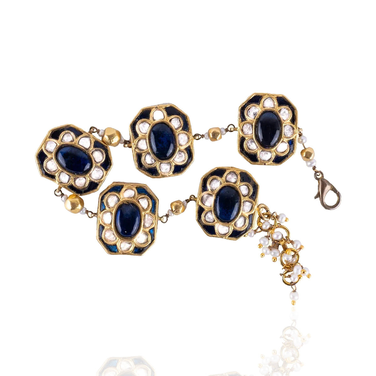 Heera Haven Polki sapphire Bracelet