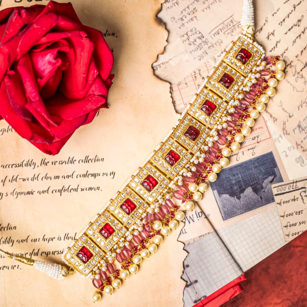 Upasana Polki Ruby Choker