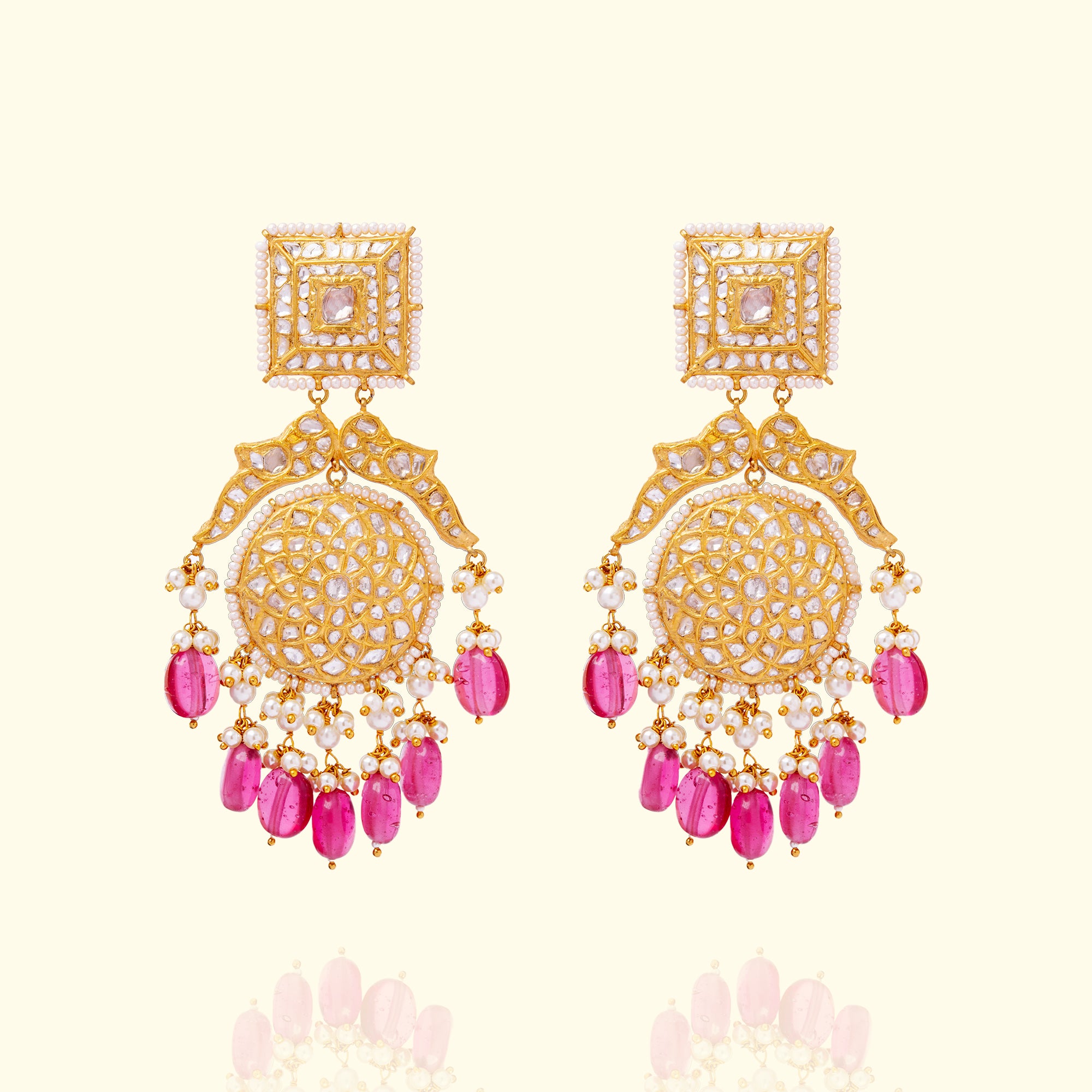 Moore Polki Tourmaline Earrings