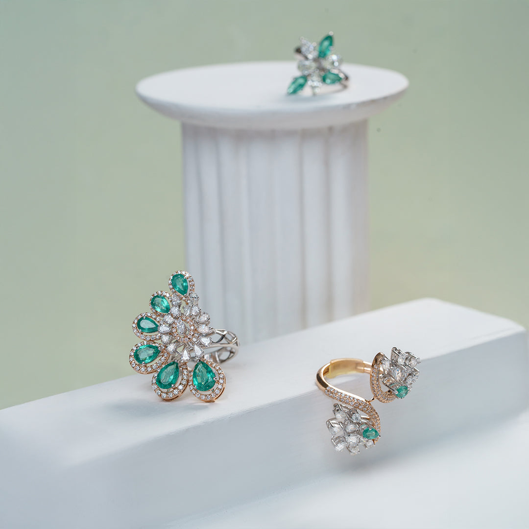 Zariah Emerald Diamond Ring
