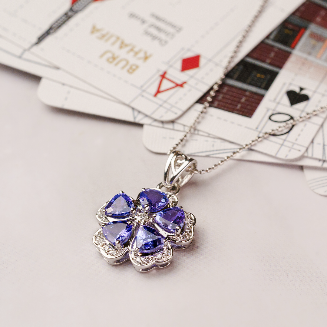 Starre Tanzanite Diamond Pendant