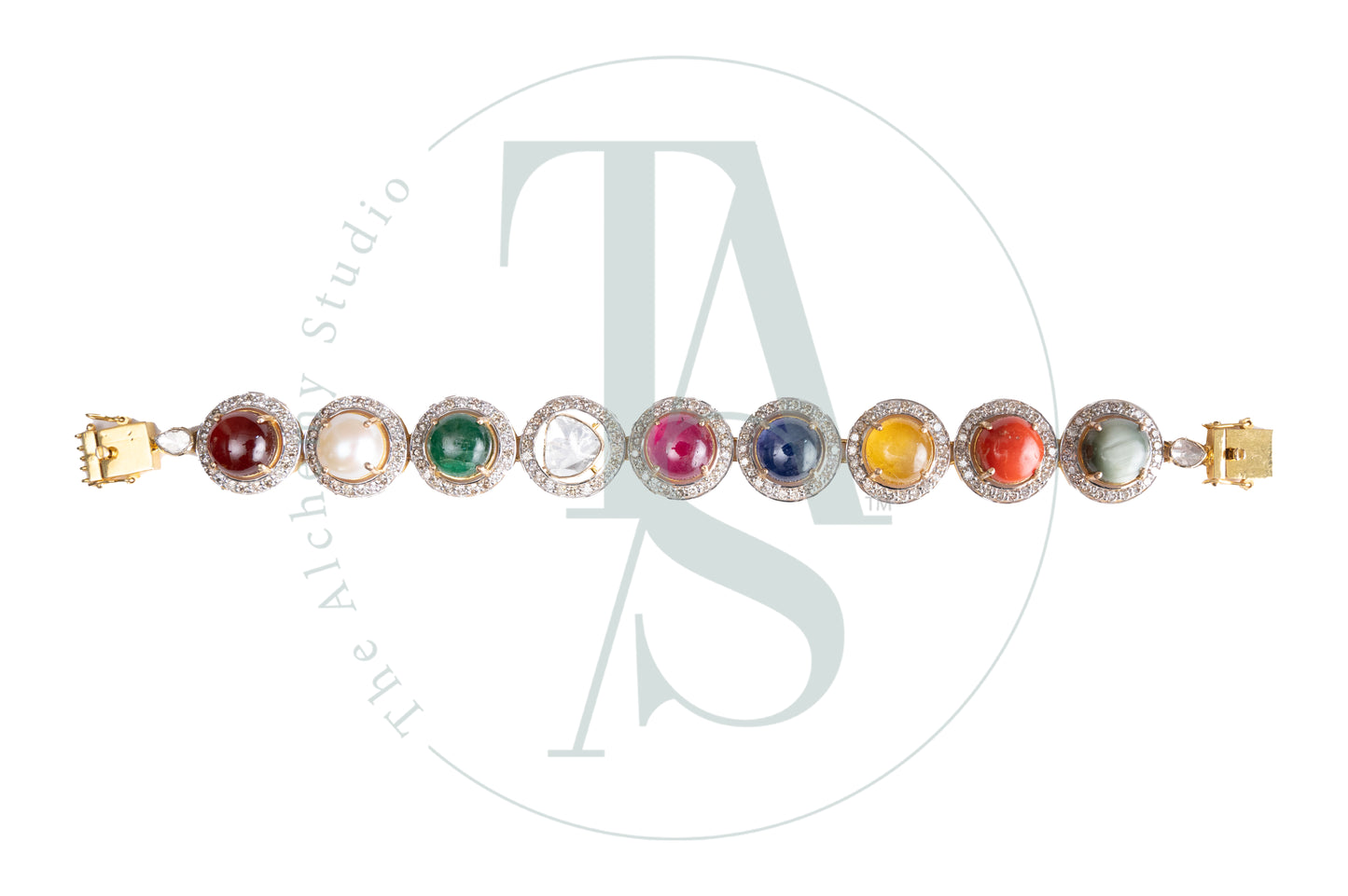 Abelle Navaratan and Uncut Diamond Bracelet