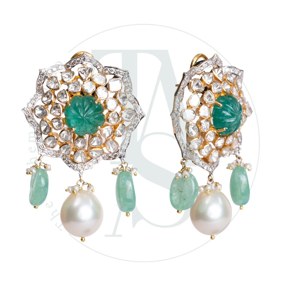 Tamira Uncut Diamond Earrings