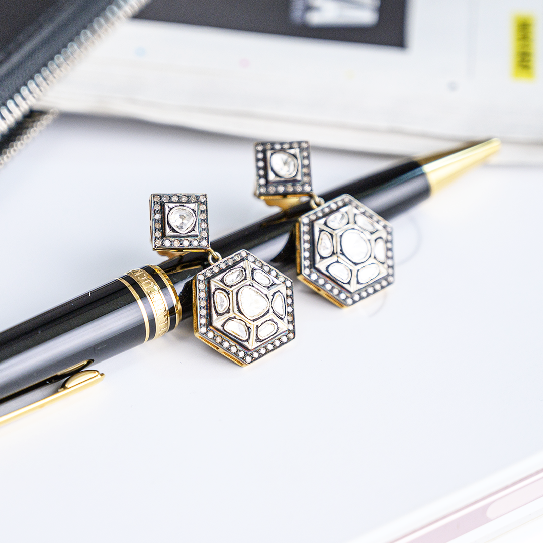 Neil Polki Earrings