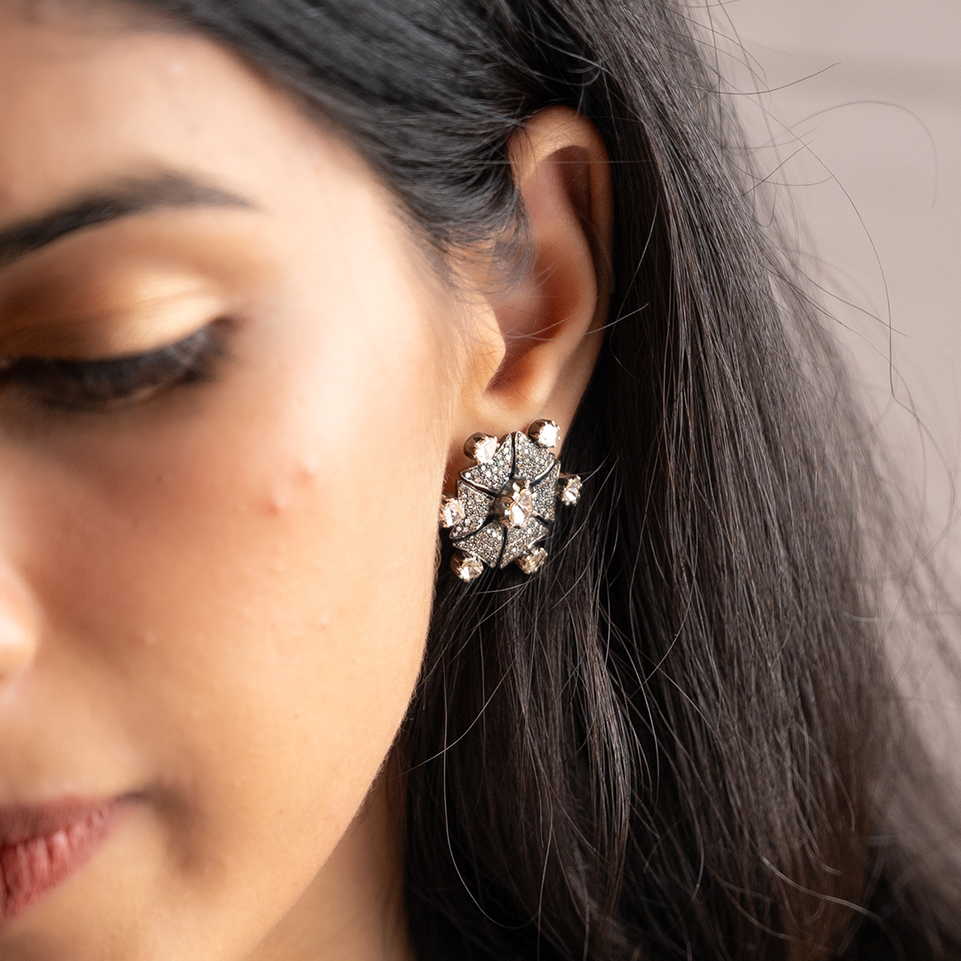 Vintage Star Polki Earrings